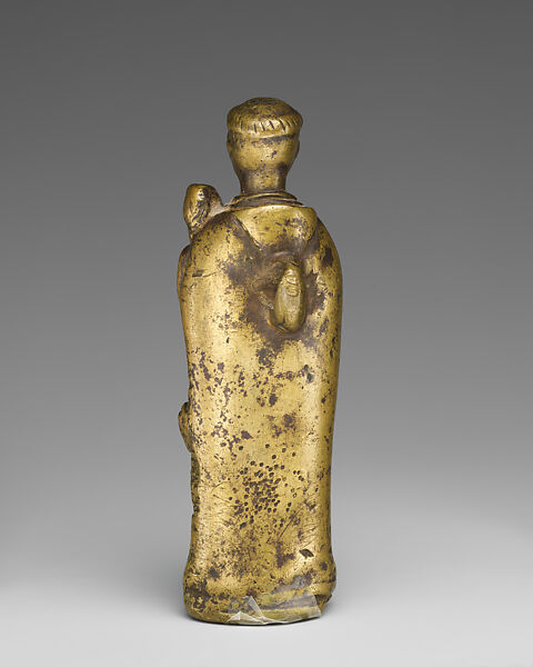 Pendant of Saint Anthony of Padua, Kongo artist, Brass, Kongo peoples