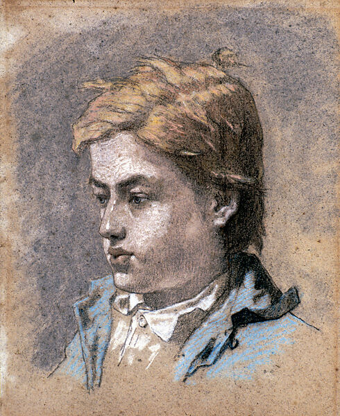 Portrait of a Young Man, Edouard Manet (French, Paris 1832–1883 Paris), Pastel, French 