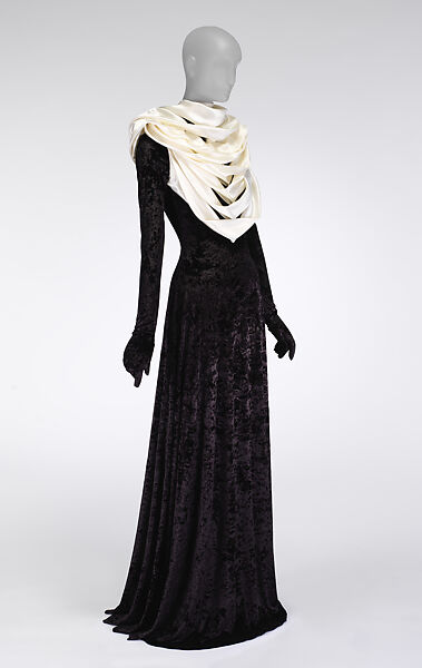 Dress, Y/Project (French, founded 2010), polyester, elastine, silk, polyamide, French