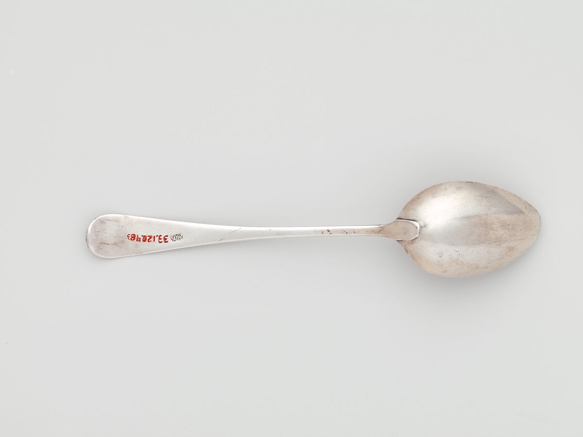 Tea Spoon, Paul Revere Jr. (American, Boston, Massachusetts 1734–1818 Boston, Massachusetts), Silver, American