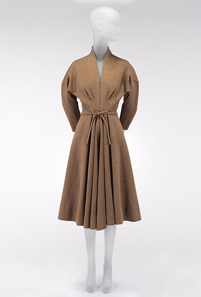 Dress, Madame Grès (Germaine Émilie Krebs) (French, Paris 1903–1993 Var region), wool, French 