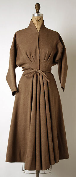 Dress, Madame Grès (Germaine Émilie Krebs) (French, Paris 1903–1993 Var region), wool, French