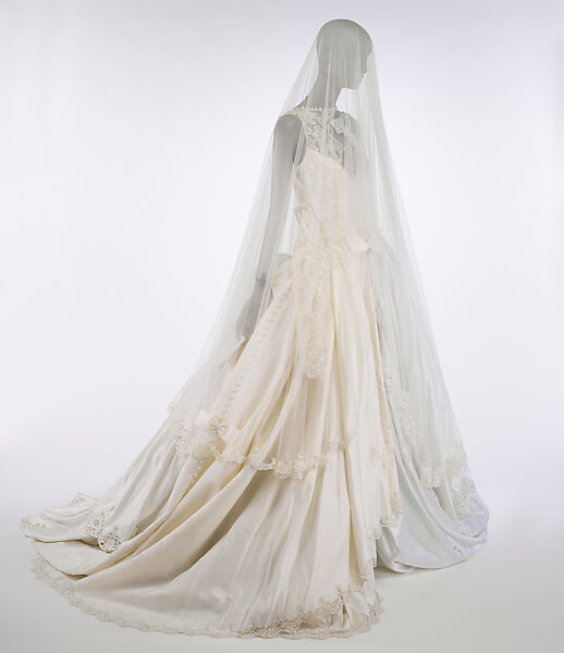 Wedding ensemble, A. F. Vandevorst (Belgian, founded 1997), (a) silk, synthetic, (b) synthetic, (c, d) leather, Belgian