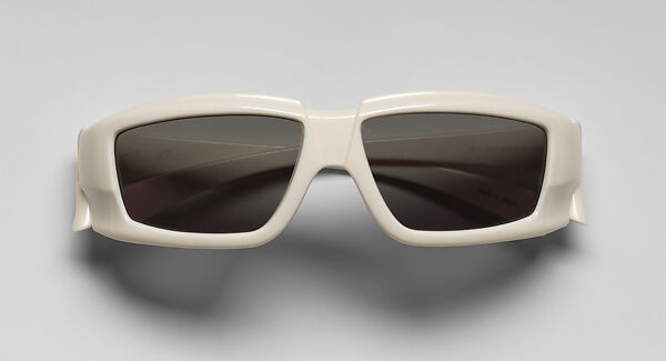 Ensemble, Rick Owens (American, born 1961), (a) cupro, elastane, (b) cupro, elastane, cotton, (c) nylon, (d, e) leather, rubber, American