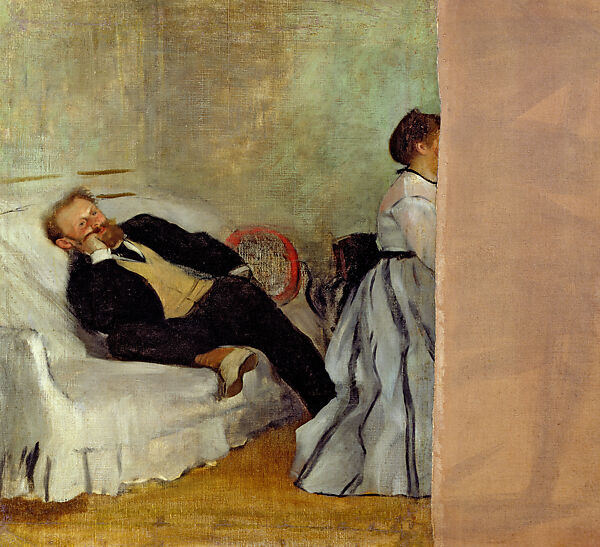 Monsieur and Madame Édouard Manet, Edgar Degas  French, Oil on canvas, French