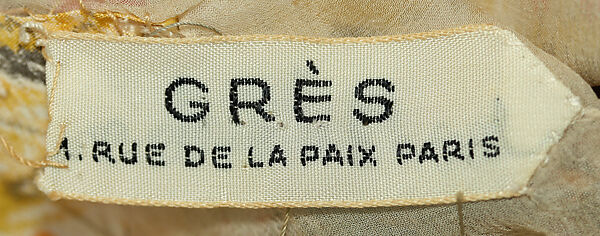 Evening dress, Madame Grès (Germaine Émilie Krebs) (French, Paris 1903–1993 Var region), silk, French