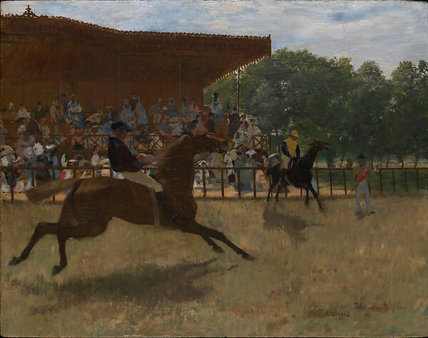 The False Start, Edgar Degas  French, Oil on panel, French