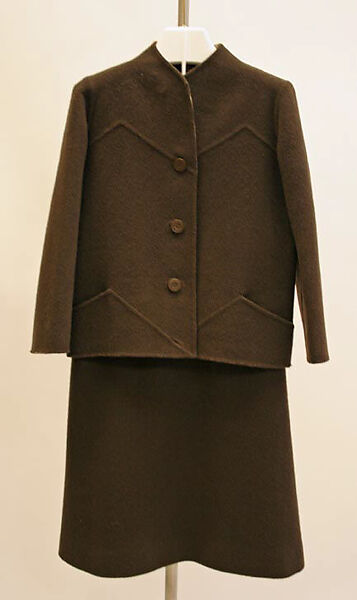 Suit, Attributed to Madame Grès (Germaine Émilie Krebs) (French, Paris 1903–1993 Var region), wool, French 