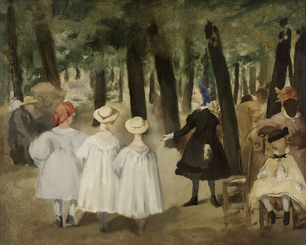 Children in the Tuileries Gardens, Edouard Manet  French, Oil on canvas, French