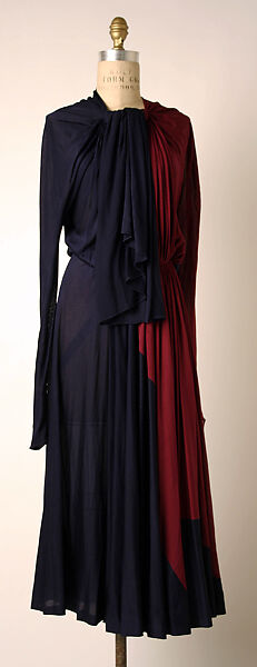 Afternoon dress, Alix (French, 1934–1942), silk, French 