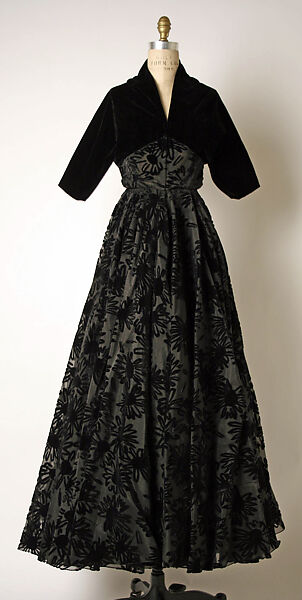 Evening dress, Madame Grès (Germaine Émilie Krebs) (French, Paris 1903–1993 Var region), silk, nylon, French 