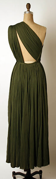 Evening dress, Madame Grès (Germaine Émilie Krebs) (French, Paris 1903–1993 Var region), (a) silk
(b) rayon, French