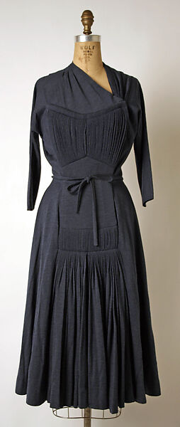 Dress, Madame Grès (Germaine Émilie Krebs) (French, Paris 1903–1993 Var region), wool, French 