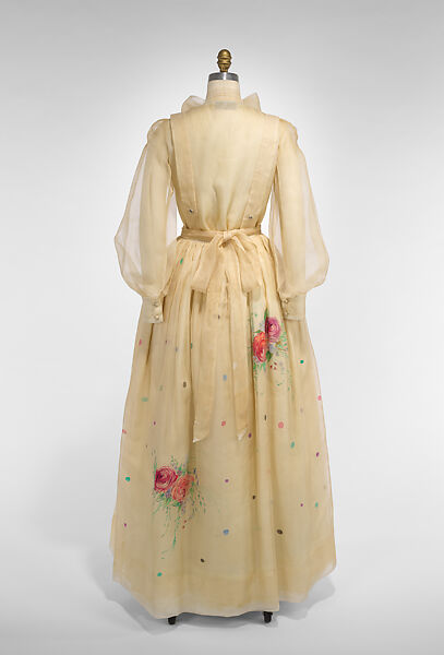 Evening dress, Adolfo (American, born Cuba, Cárdenas 1923–2021 New York), (a, b) silk; (c) cotton, nylon, American