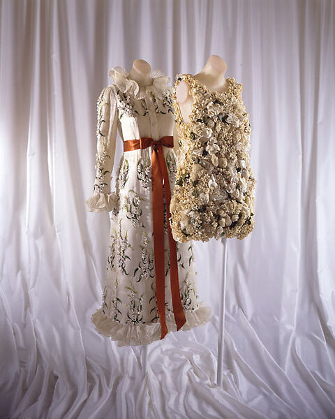 Evening dress, Valentino (Italian, born 1932), cotton, Italian 