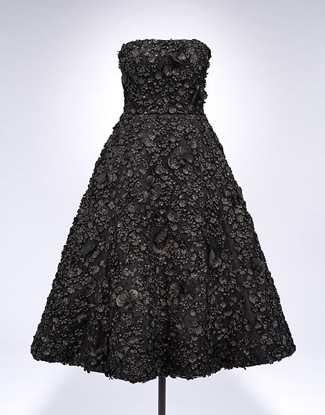 Dress, House of Dior (French, founded 1946), silk, cotton, leather (lambskin), nylon, spandex, plastic, French 