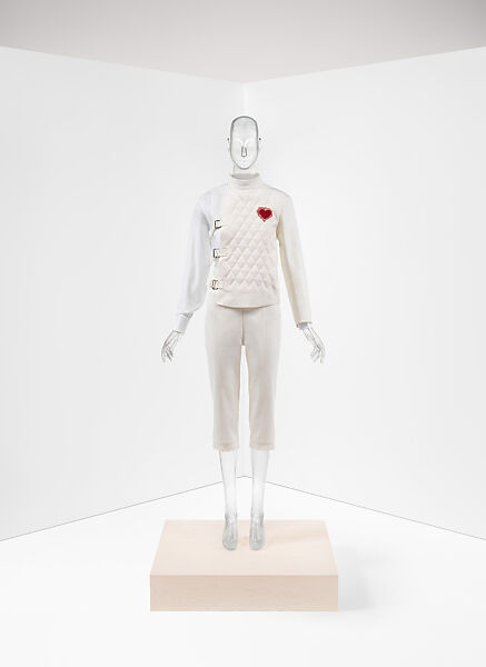 Ensemble, House of Dior (French, founded 1946), cotton, metal, glass, velcro, French