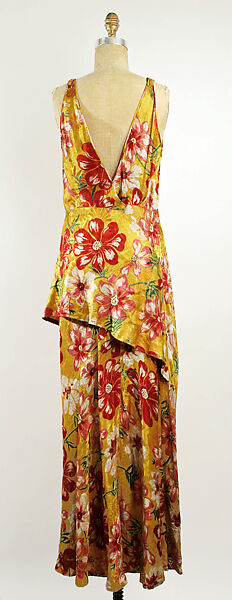 Evening dress, Callot Soeurs (French, active 1895–1937), silk, metallic thread, British