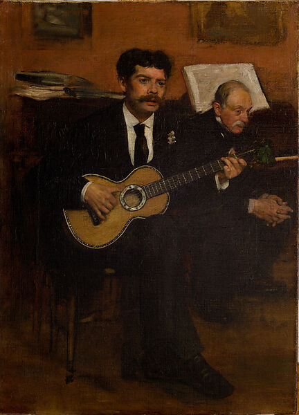 Lorenzo Pagans and Auguste De Gas, Edgar Degas (French, Paris 1834–1917 Paris), Oil on canvas, French 