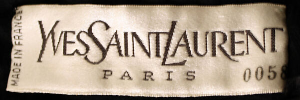 Evening overblouse, Yves Saint Laurent (French, founded 1961), silk, French