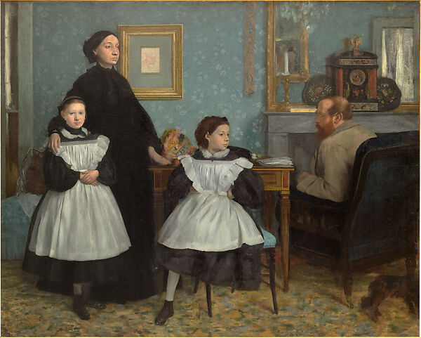 Family Portrait (The Bellelli Family), Edgar Degas (French, Paris 1834–1917 Paris), Oil on canvas, French 