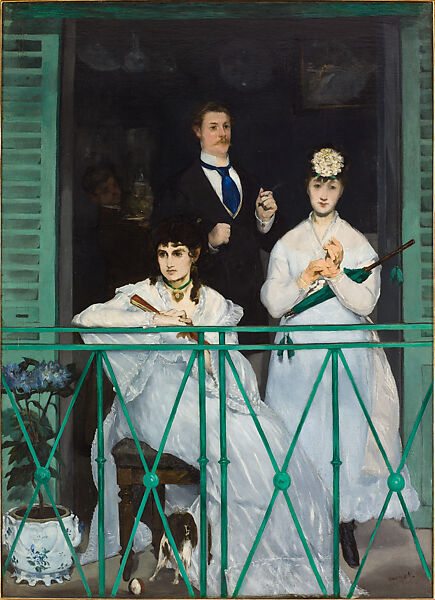 The Balcony, Edouard Manet (French, Paris 1832–1883 Paris), Oil on canvas, French 
