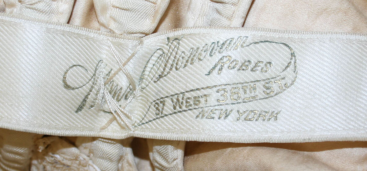 Wedding dress, Mme O'Donovan, silk, American