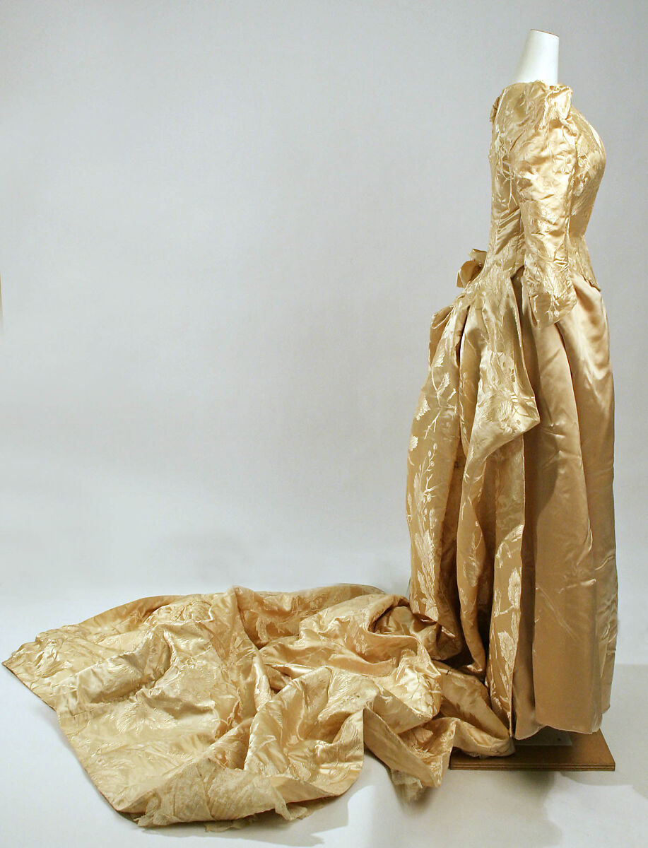 Wedding dress, Mme O'Donovan, silk, American
