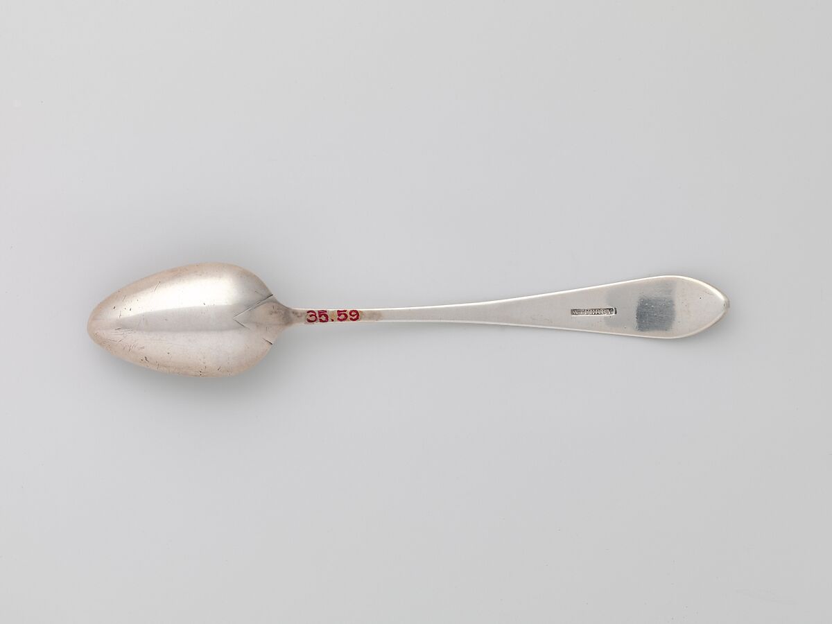 Tea Spoon, W. Terry (active ca. 1785), Silver, American