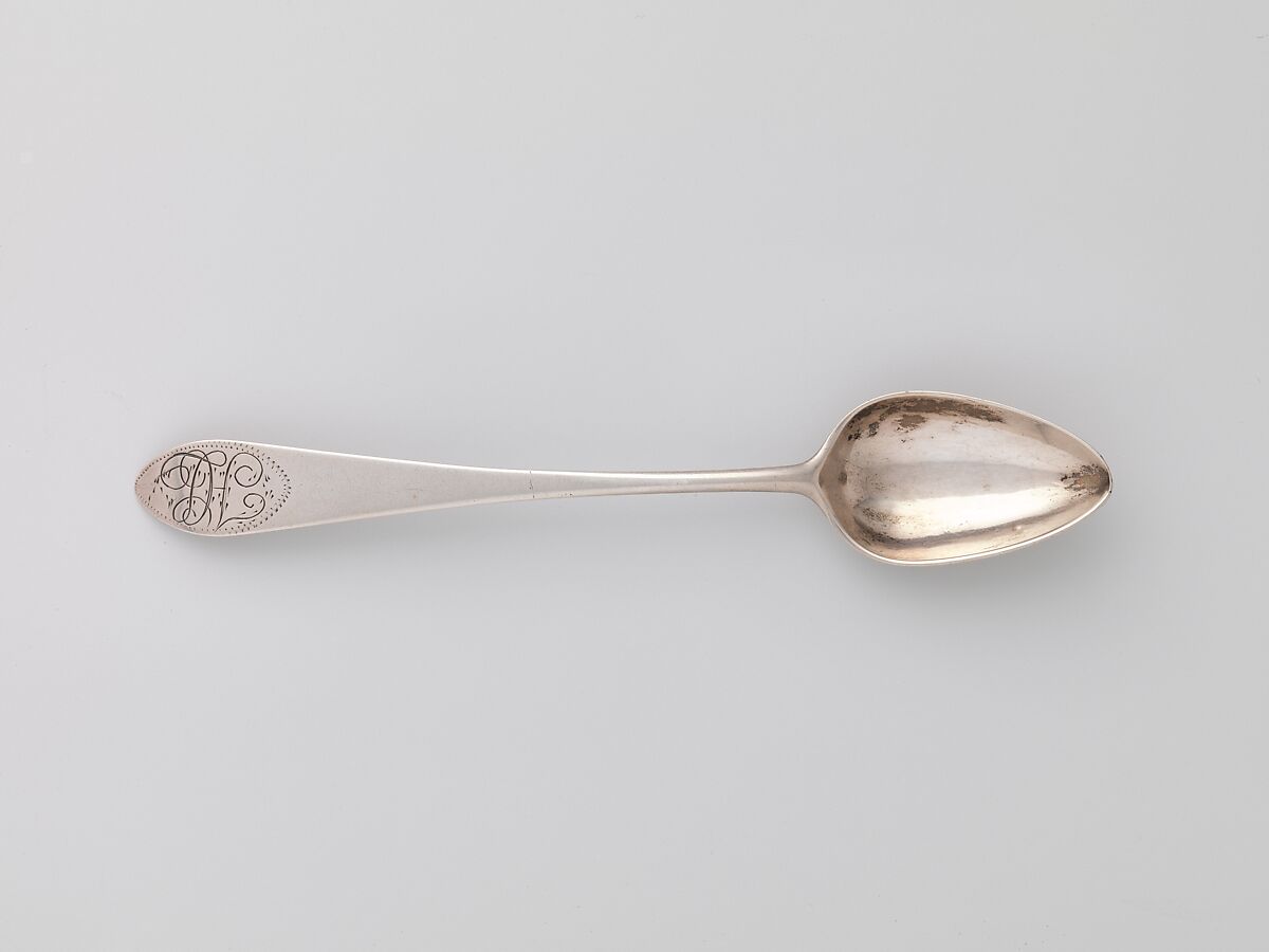 Tea Spoon, W. Terry (active ca. 1785), Silver, American
