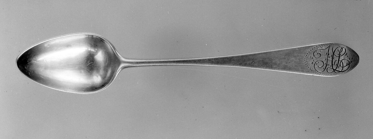 Tea Spoon, W. Terry (active ca. 1785), Silver, American 