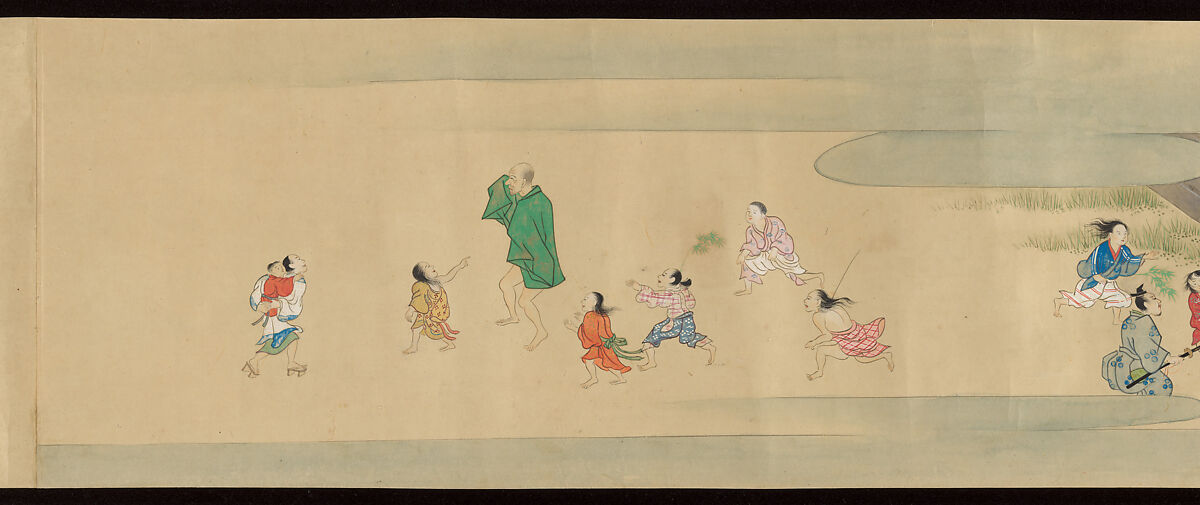 Tale of the Fox (Kitsune no sōshi), Unidentified painter and calligrapher, Handscroll: ink and color on paper, Japan