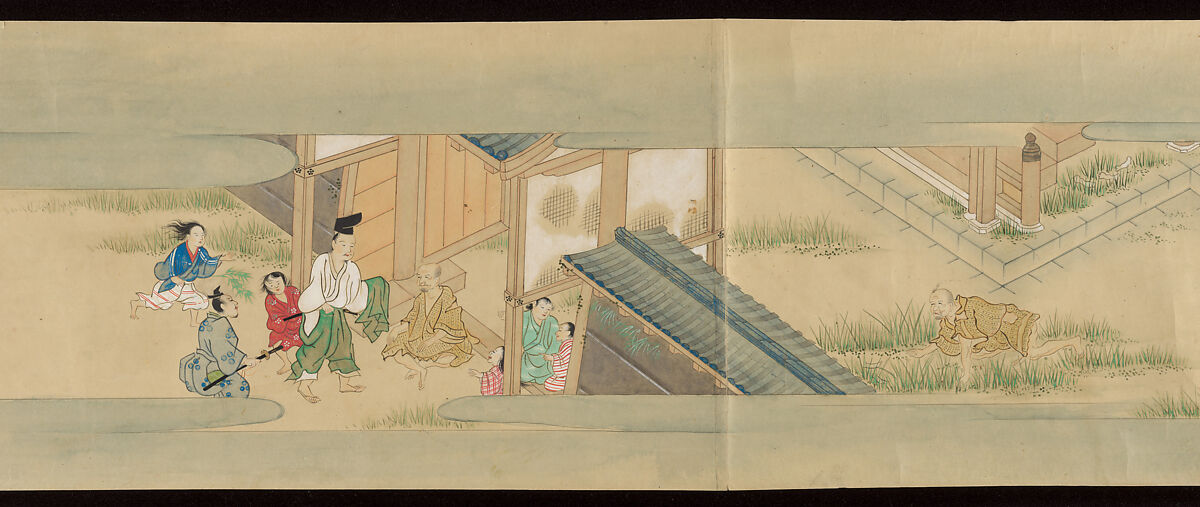 Tale of the Fox (Kitsune no sōshi), Unidentified painter and calligrapher, Handscroll: ink and color on paper, Japan