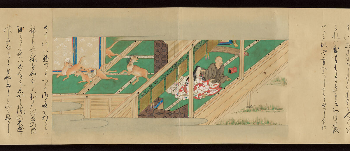 Tale of the Fox (Kitsune no sōshi), Unidentified painter and calligrapher, Handscroll: ink and color on paper, Japan