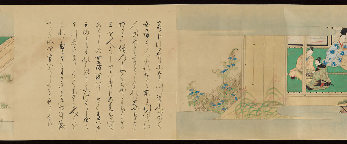 Tale of the Fox (Kitsune no sōshi), Unidentified painter and calligrapher, Handscroll: ink and color on paper, Japan