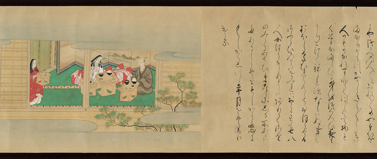 Tale of the Fox (Kitsune no sōshi), Unidentified painter and calligrapher, Handscroll: ink and color on paper, Japan