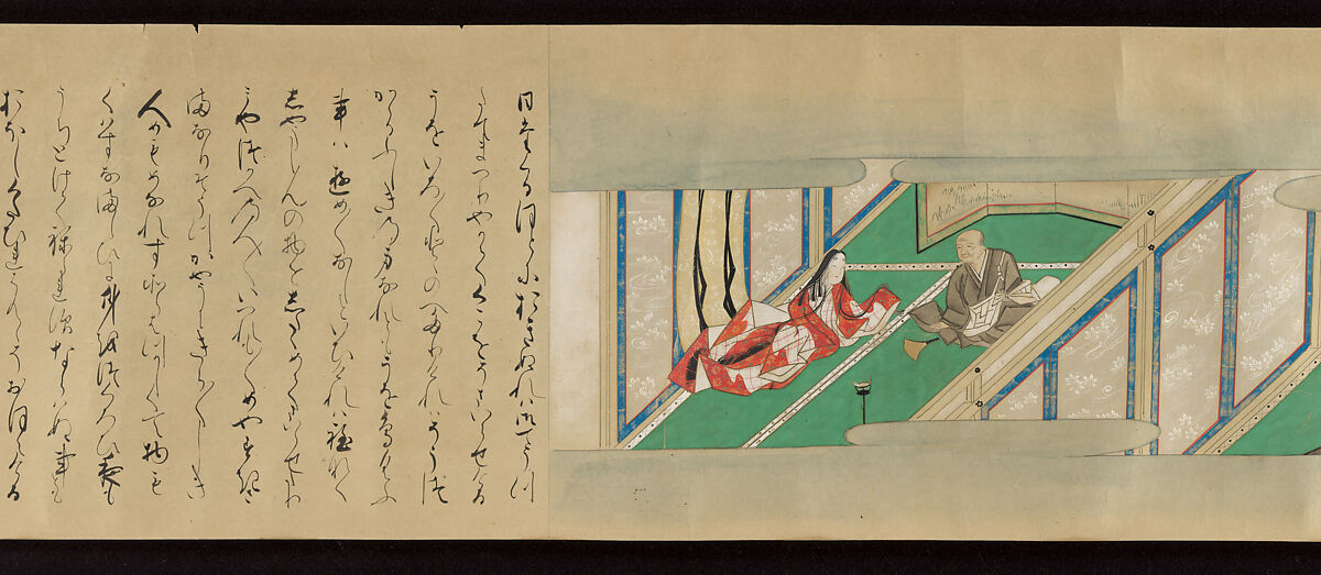 Tale of the Fox (Kitsune no sōshi), Unidentified painter and calligrapher, Handscroll: ink and color on paper, Japan