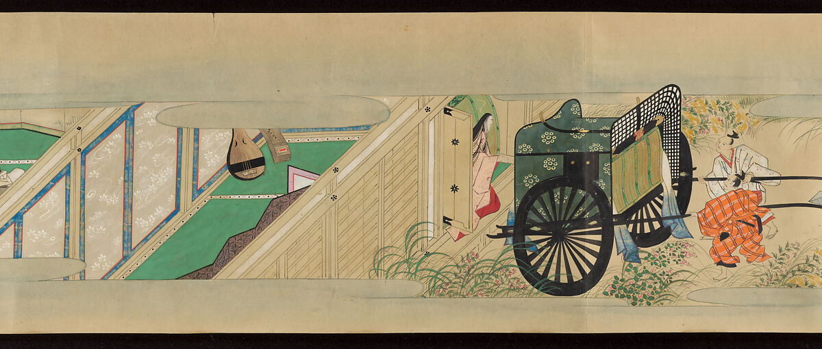 Tale of the Fox (Kitsune no sōshi), Unidentified painter and calligrapher, Handscroll: ink and color on paper, Japan