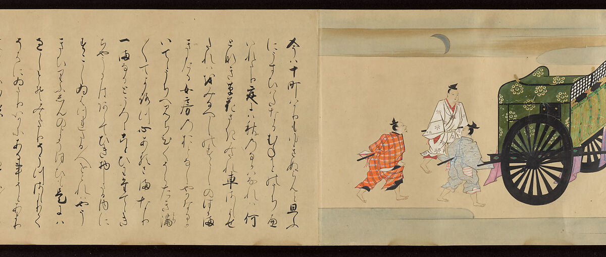 Tale of the Fox (Kitsune no sōshi), Unidentified painter and calligrapher, Handscroll: ink and color on paper, Japan