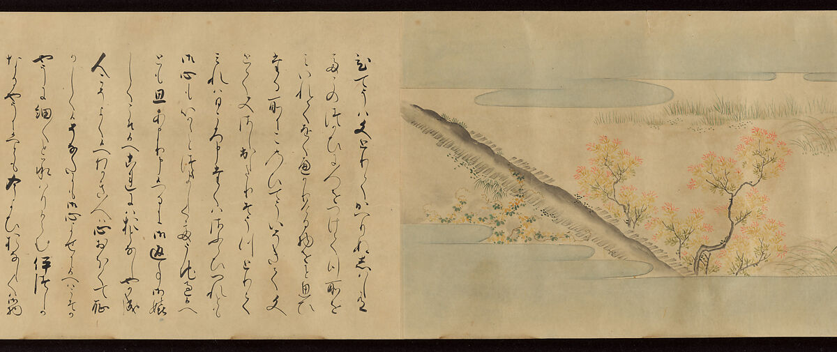 Tale of the Fox (Kitsune no sōshi), Unidentified painter and calligrapher, Handscroll: ink and color on paper, Japan