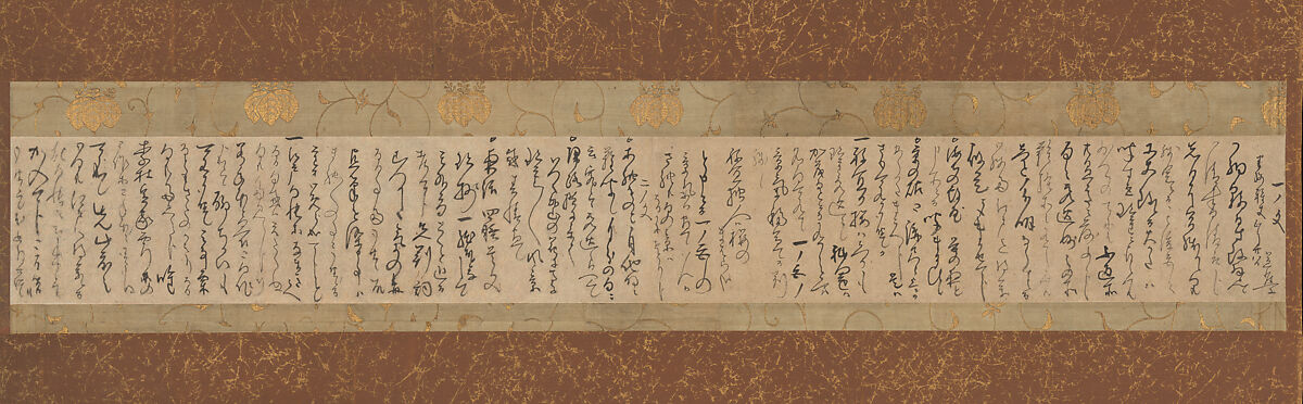 Letter to Yamagishi Hanzan, Matsuo Bashō 松尾芭蕉 (Japanese, 1644–1694), Letter mounted as a hanging scroll: ink on paper, Japan 