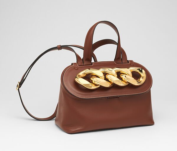 Ensemble, JW Anderson (British, founded 2008), (a) wool, nylon, cashmere, metal, (b) leather (lambskin), metal, cotton, (c, d) leather (lambskin), metal, glass, British