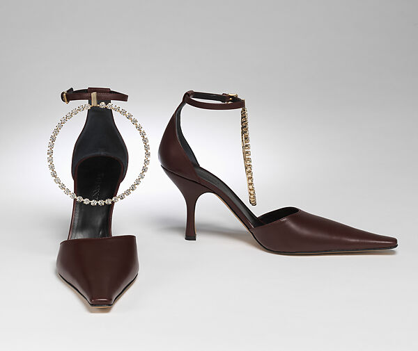 Ensemble, JW Anderson (British, founded 2008), (a) wool, nylon, cashmere, metal, (b) leather (lambskin), metal, cotton, (c, d) leather (lambskin), metal, glass, British