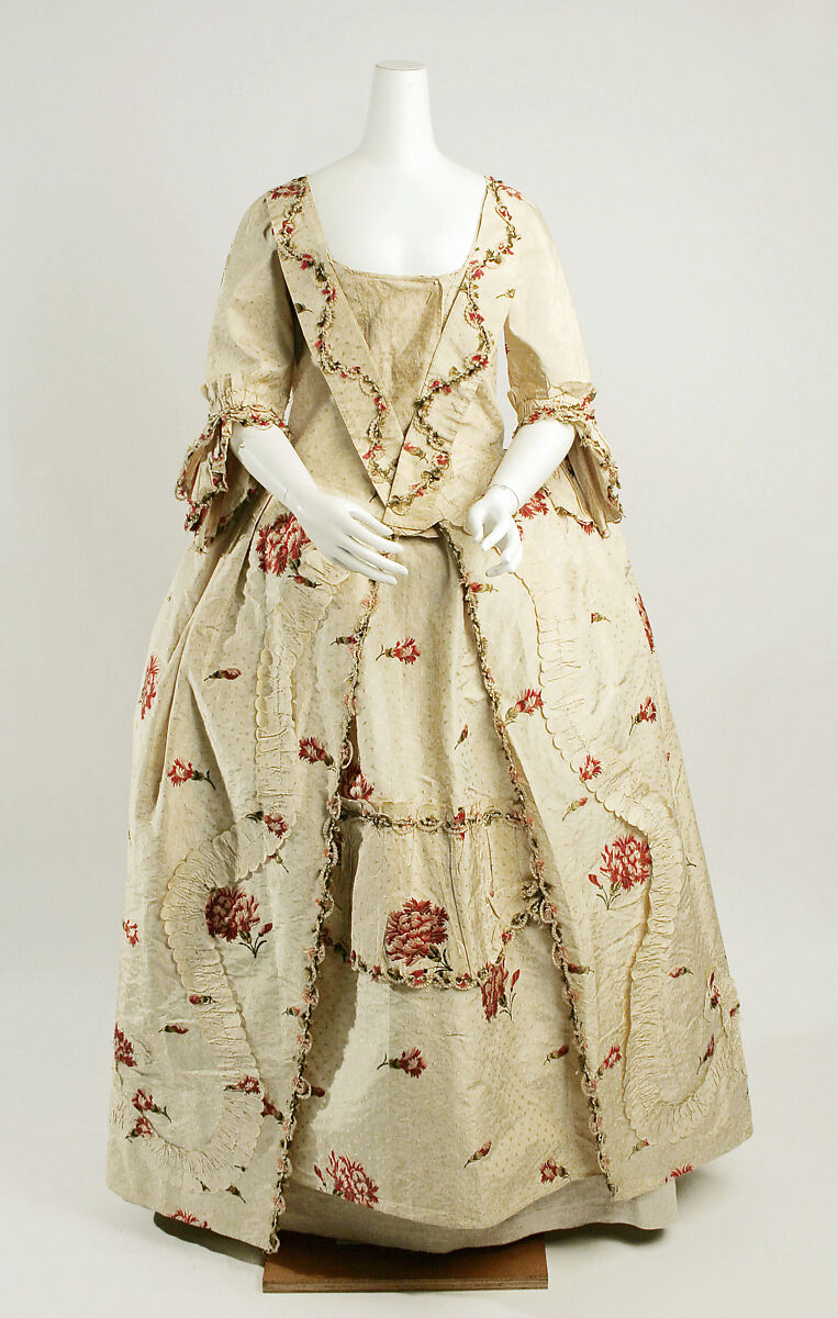 Dress, silk, British 