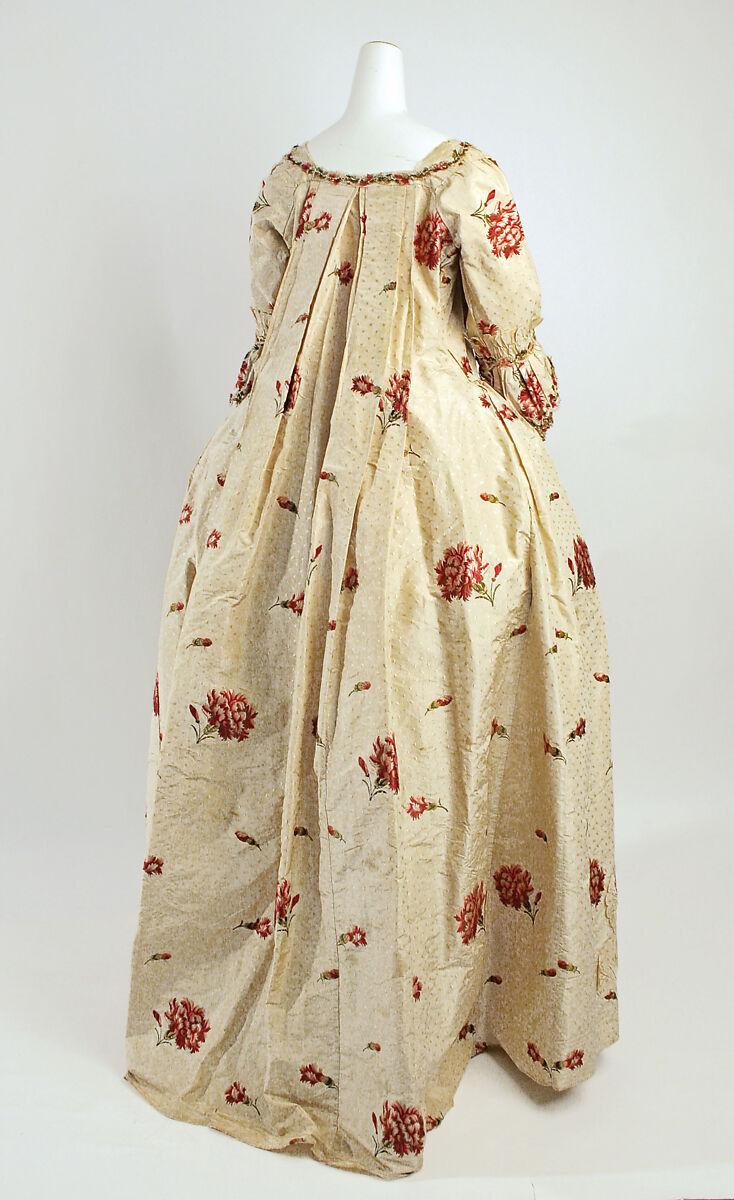 Dress, silk, British