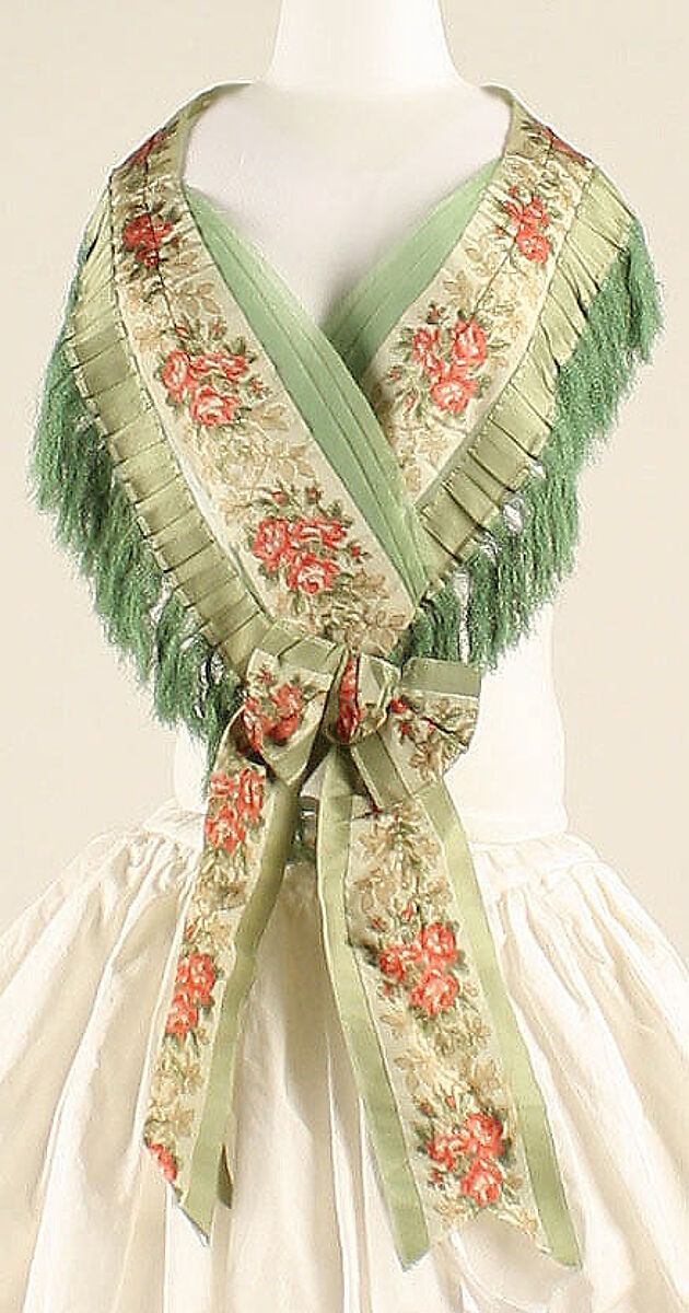 Dress, silk, cotton, American