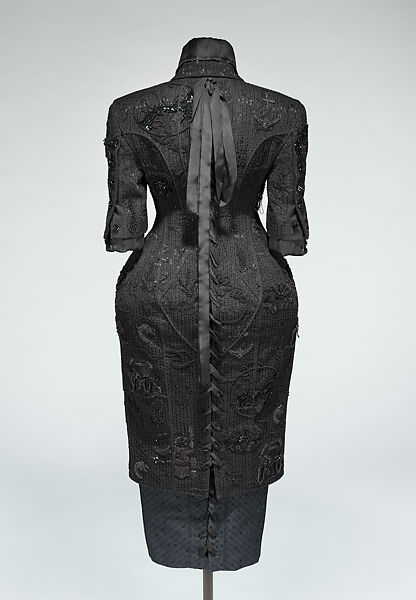 Ensemble, Thom Browne (American, born 1965), (a) cotton, polyester, glass, metal, (b) silk, (c) cotton, polyester, glass, (d) silk, (e) cotton, (f) plastic (acrylic), metal, (g) silk, glass, (h, i) latex, (j) latex, (k, l) cotton, (m, n) leather, cotton, (o) plastic (acrylic), American