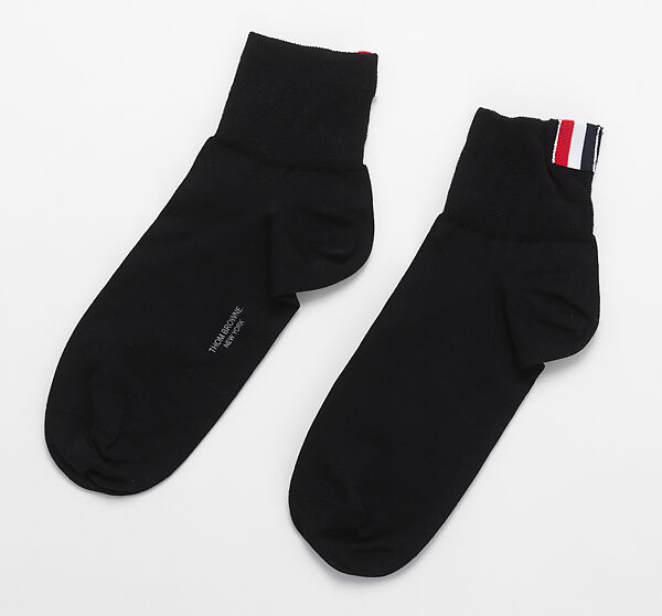 Ensemble, Thom Browne (American, born 1965), (a) cotton, polyester, glass, metal, (b) silk, (c) cotton, polyester, glass, (d) silk, (e) cotton, (f) plastic (acrylic), metal, (g) silk, glass, (h, i) latex, (j) latex, (k, l) cotton, (m, n) leather, cotton, (o) plastic (acrylic), American