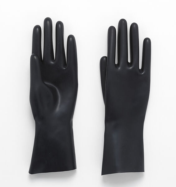 Ensemble, Thom Browne (American, born 1965), (a) cotton, polyester, glass, metal, (b) silk, (c) cotton, polyester, glass, (d) silk, (e) cotton, (f) plastic (acrylic), metal, (g) silk, glass, (h, i) latex, (j) latex, (k, l) cotton, (m, n) leather, cotton, (o) plastic (acrylic), American