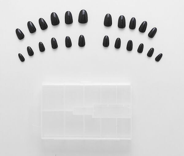 Ensemble, Thom Browne (American, born 1965), (a) cotton, polyester, glass, metal, (b) silk, (c) cotton, polyester, glass, (d) silk, (e) cotton, (f) plastic (acrylic), metal, (g) silk, glass, (h, i) latex, (j) latex, (k, l) cotton, (m, n) leather, cotton, (o) plastic (acrylic), American